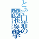 とある白猫の豪快突撃（おとこらしい）