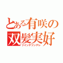 とある有咲の双髪実好（ツインテツンデレ）