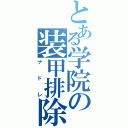 とある学院の装甲排除（ナドレ）