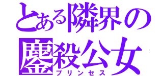 とある隣界の鏖殺公女（プリンセス）