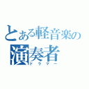 とある軽音楽の演奏者（ドラマー）