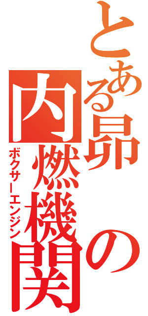 とある昴の内燃機関（ボクサーエンジン）