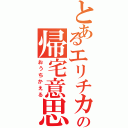 とあるエリチカの帰宅意思表示（おうちかえる）