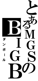 とあるＭＧＳのＢＩＧＢＯＳＳ（ダンボール）