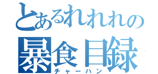 とあるれれれの暴食目録（チャーハン）