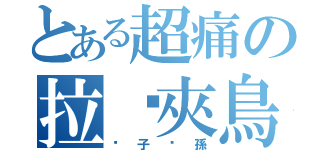 とある超痛の拉链夾鳥（绝子绝孫）