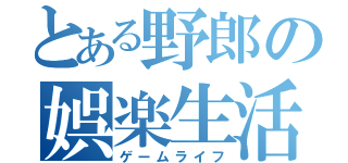 とある野郎の娯楽生活（ゲームライフ）