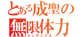 とある成聖の無限体力（インデックス）