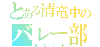 とある清竜中のバレー部（もう１本）