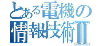 とある電機の情報技術Ⅱ（）