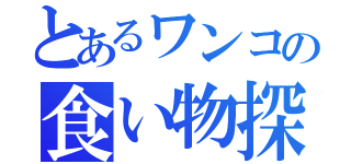 とあるワンコの食い物探し（）