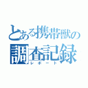 とある携帯獣の調査記録（レポート）