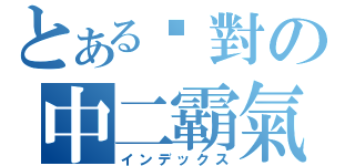 とある絕對の中二霸氣（インデックス）