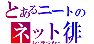 とあるニートのネット徘徊探検録（ネットアドベンチャー）