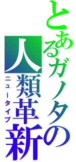 とあるガノタの人類革新（ニュータイプ）