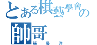 とある棋藝學會の帥哥（張昊洋）