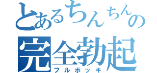 とあるちんちんの完全勃起（フルボッキ）