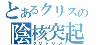 とあるクリスの陰核突起（クリトリス）