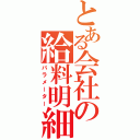 とある会社の給料明細（パラメーター）