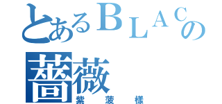 とあるＢＬＡＣＫの薔薇（紫菠樣）