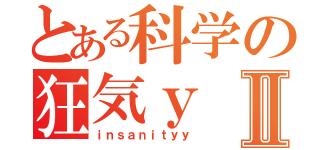 とある科学の狂気ｙⅡ（ｉｎｓａｎｉｔｙｙ）