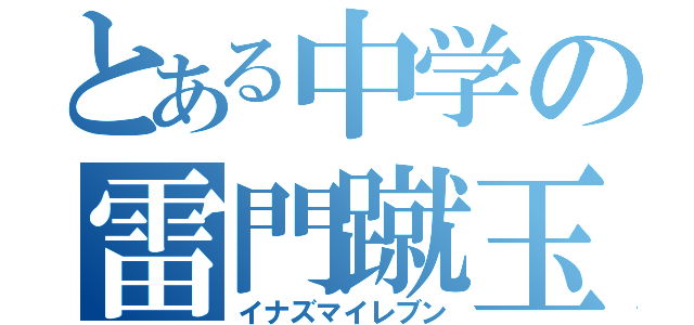 とある中学の雷門蹴玉（イナズマイレブン）