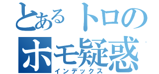 とあるトロのホモ疑惑（インデックス）