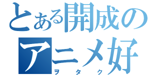 とある開成のアニメ好き（ヲタク）