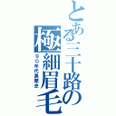 とある三十路の極細眉毛（９０年代黒歴史）