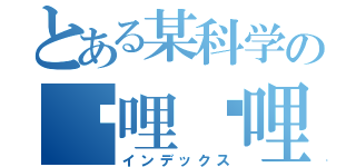 とある某科学の哔哩哔哩（インデックス）