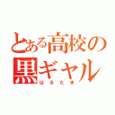 とある高校の黒ギャル（はるたま）