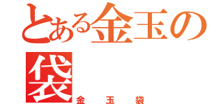 とある金玉の袋（金玉袋）