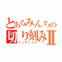 とあるみんちの切り刻みＰｏｗｅｒⅡ（インデックス）