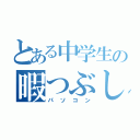 とある中学生の暇つぶし（パソコン）