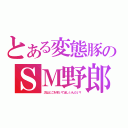 とある変態豚のＳＭ野郎（次はどこを叩いてほしいんだい？）