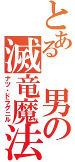 とある　男の滅竜魔法（ナツ・ドラグニル）