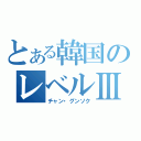 とある韓国のレベルⅢ（チャン・グンソク）