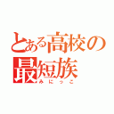 とある高校の最短族（みにっこ）