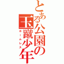 とある公園の玉蹴少年（ホームレス）