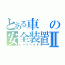 とある車の安全装置Ⅱ（シートベルト）