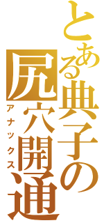 とある典子の尻穴開通（アナックス）