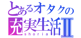 とあるオタクの充実生活Ⅱ（ｓｈｏｒｉａ）