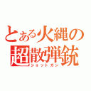 とある火縄の超散弾銃（ショットガン）