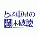 とある車屋の樹木破壊（社員の心をゴルフボールで）