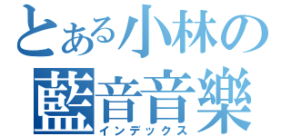 とある小林の藍音音樂（インデックス）