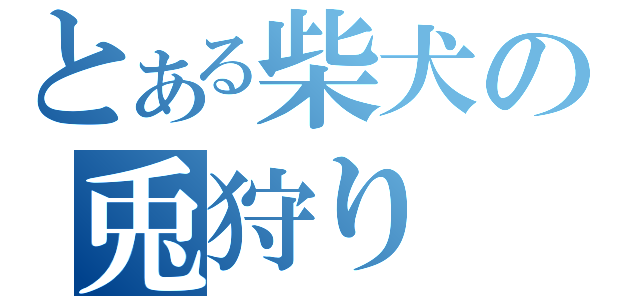 とある柴犬の兎狩り（）