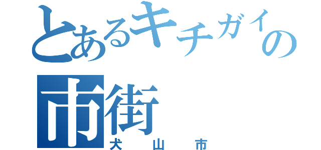 とあるキチガイの市街（犬山市）