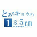 とあるキョウの１３５㎝（すず並みの身長）