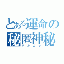 とある運命の秘匿神秘（アルカナ）