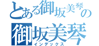 とある御坂美琴の御坂美琴（インデックス）